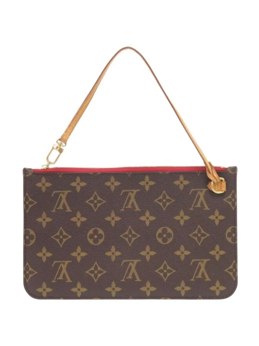 Louis Vuitton Neverfull Pouch MM Monogram Cerise